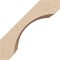 Ekena Millwork 5-inch W x 6-inch D x 6-inch H Legacy Rough Cedar Woodgrain TimberThane Knee Brace, Primed BRCUR05X06X06LECRCPR - alternate 6